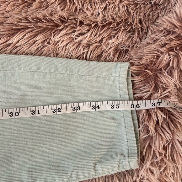 J Crew Corduroy Light Mint Green Cropped Ankle Pants - Picture 3 of 3